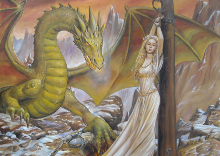 dragons, Fantasy, Girls, Dragon HD Wallpaper Desktop Background