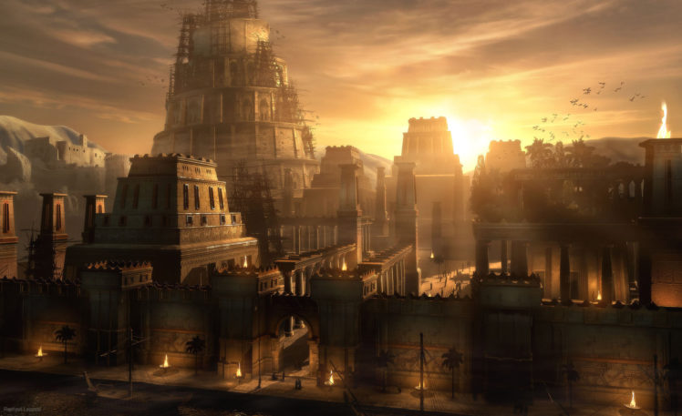 raphael, Lacoste, Sunset, On, Babylon, Cities HD Wallpaper Desktop Background