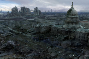video, Games, Ruins, Post apocalyptic, Artwork, Fallout, 3