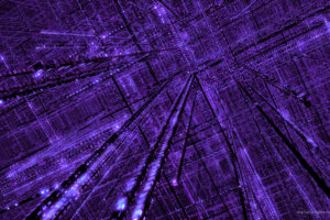3d, View, Abstract, Purple, Grid