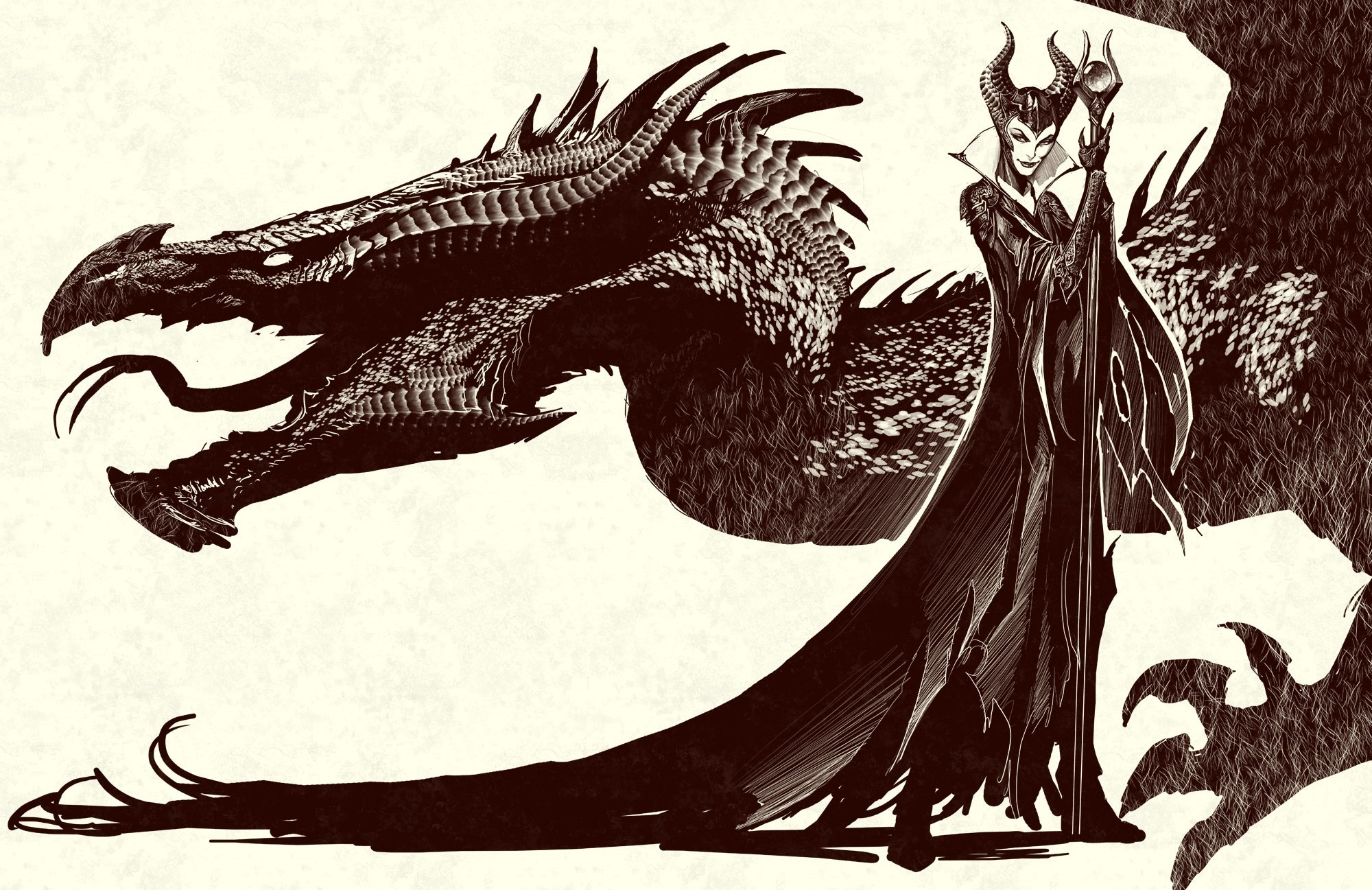 dragons, Mage, Staff, Head, Fantasy, Girls, Dragon Wallpaper