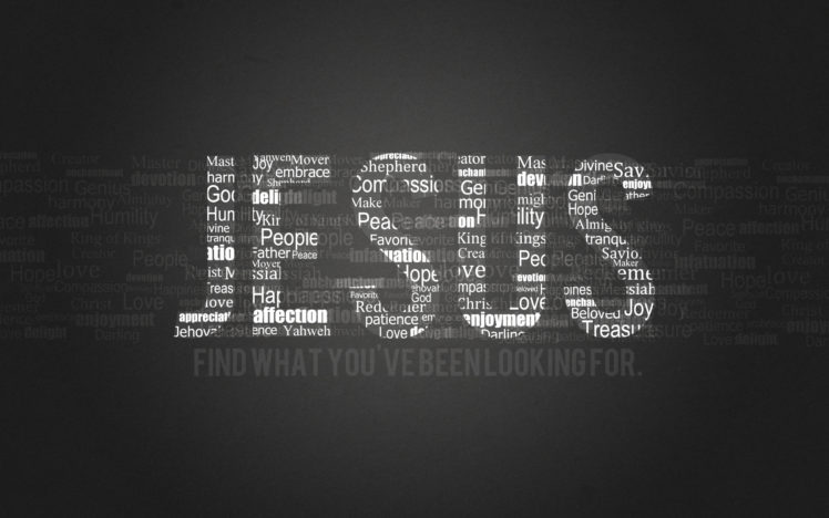 typography, Jesus HD Wallpaper Desktop Background