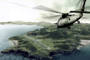 water, Island, Helicopter, Military