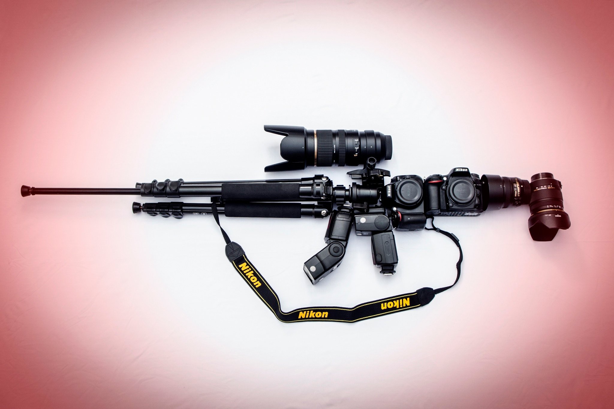 camera, Background, Nikon, M16, Assault, Rifle, Military, Weapon Wallpaper