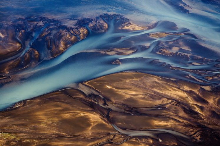 iceland, River, Abstract, Landscape HD Wallpaper Desktop Background