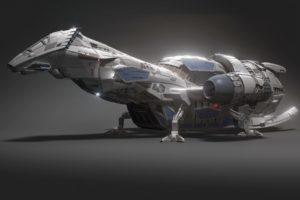 starship, 3d, Spaceship