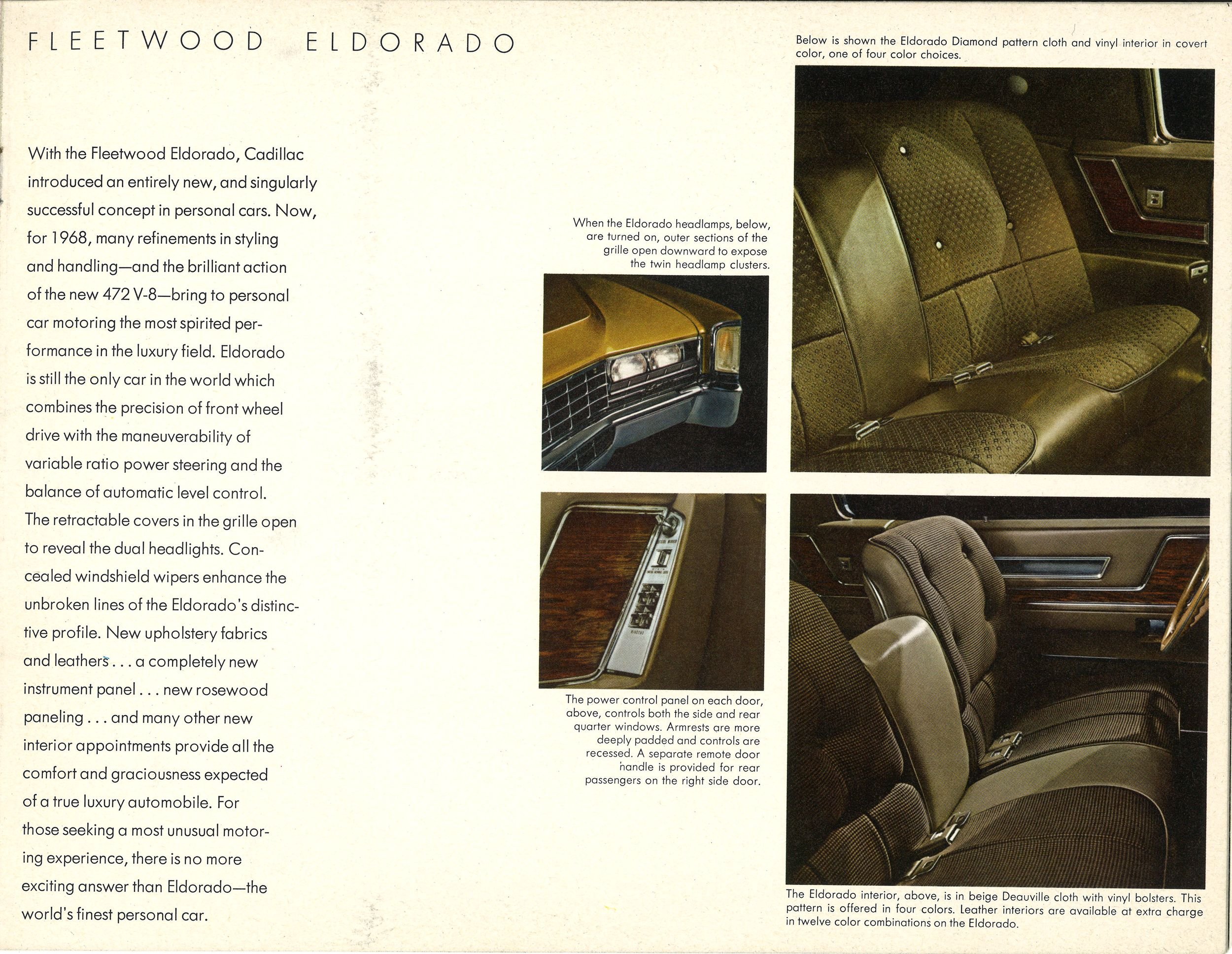 1968, Cadillac, Luxury, Classic, Poster Wallpaper