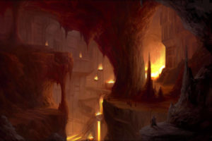 cave, Caves, Fantasy, City, Cities