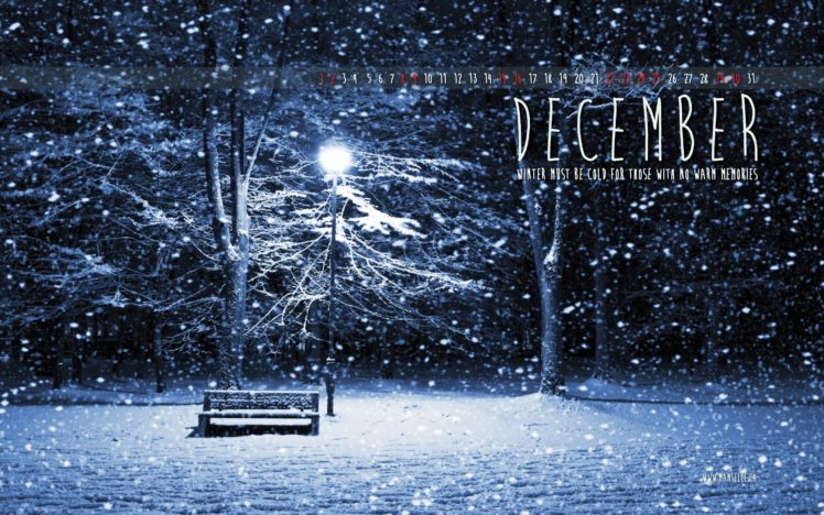 winter, Snow, Nature, Landscape, December, Calendar HD Wallpaper Desktop Background