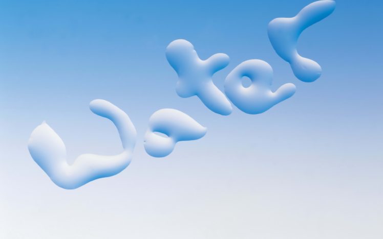abstracto, Texto, Water, Azul HD Wallpaper Desktop Background