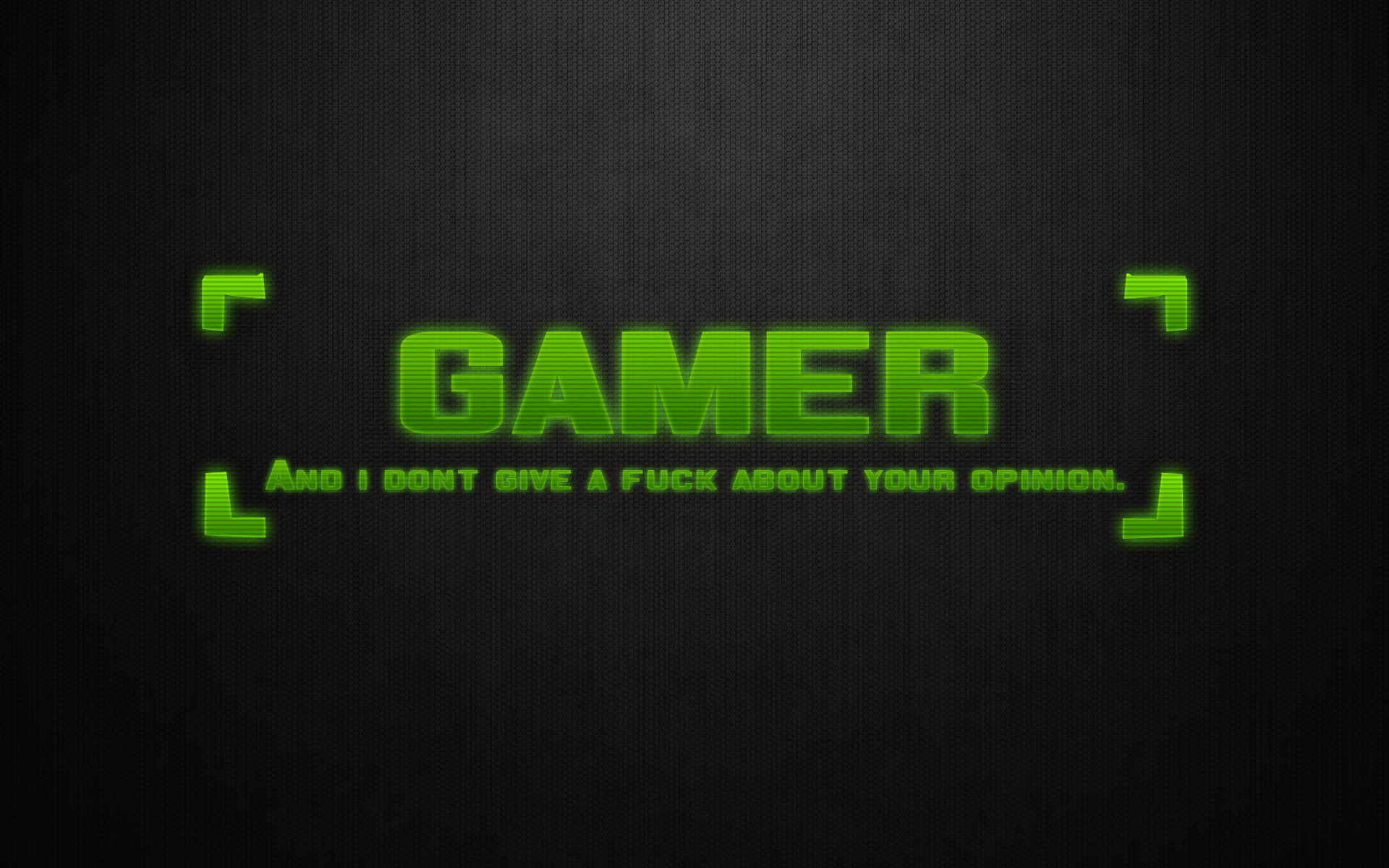 green, Text, Gamers Wallpaper