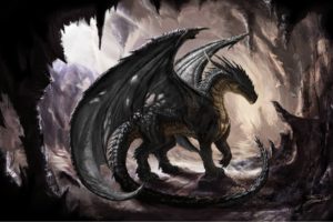 cave, Dragons, Fantasy, Art, Digital, Art, Artwork