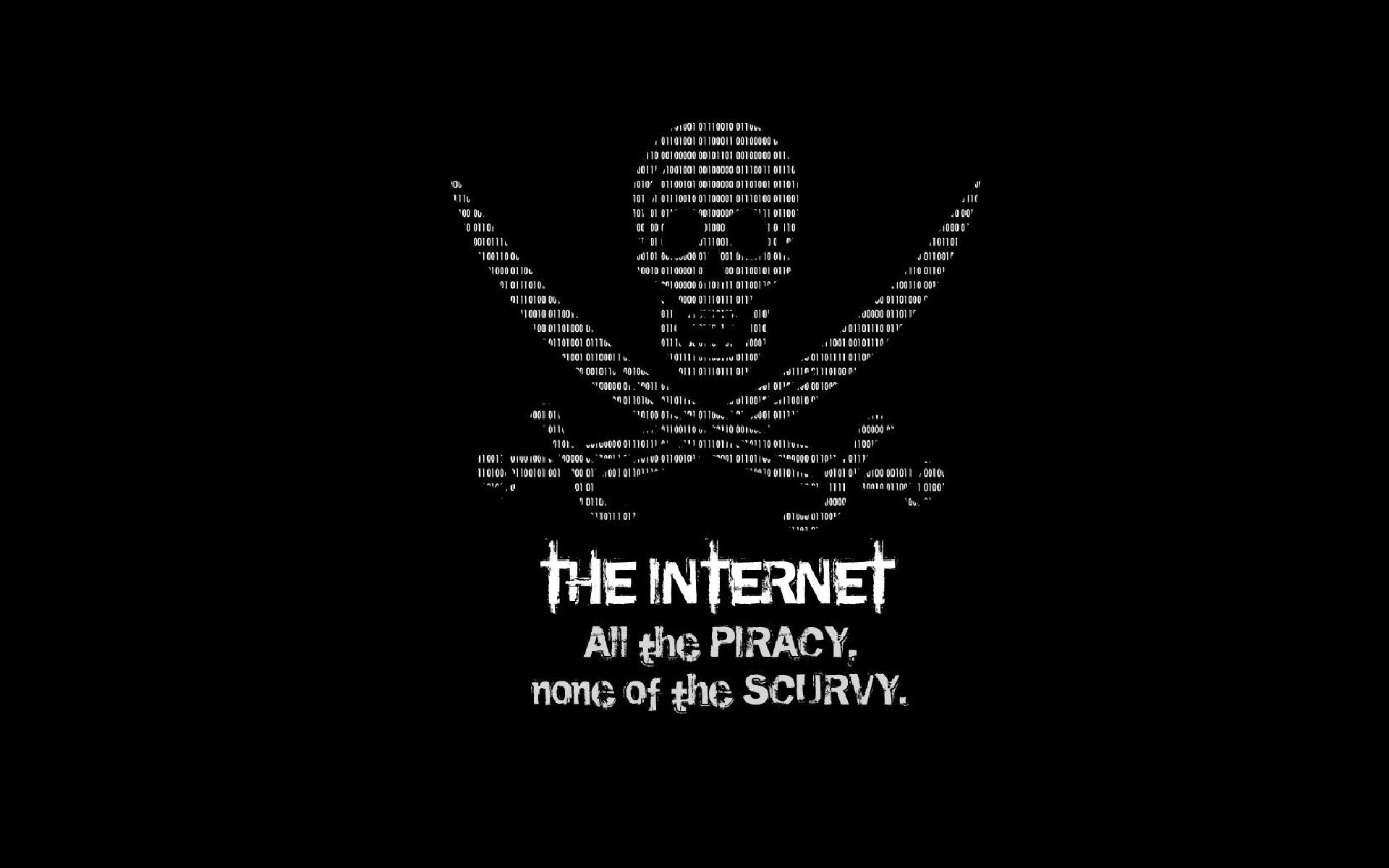 internet, Piracy, Binary Wallpaper