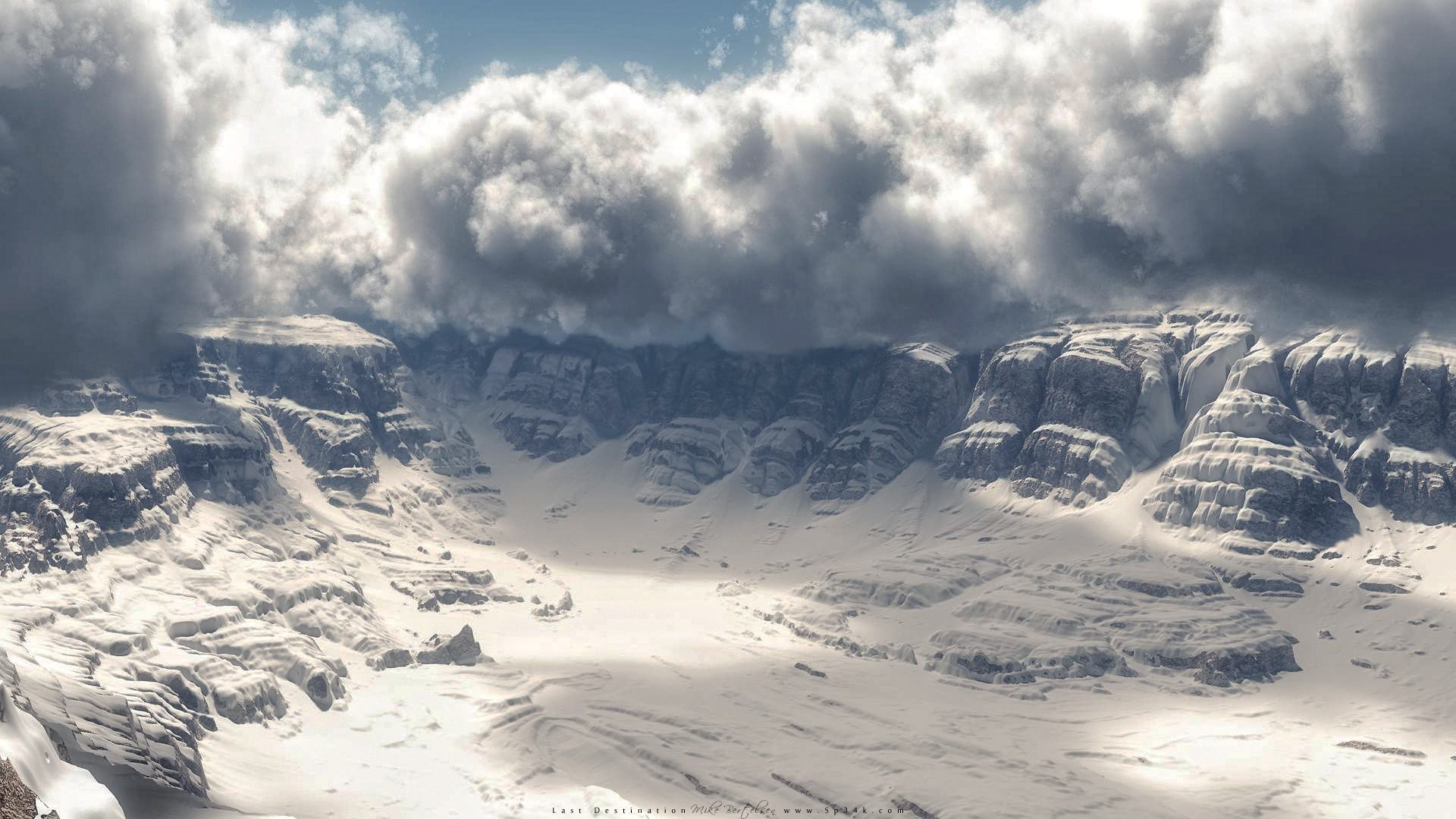 landscapes, Snow, Storm, Last, Realistic, Render, 3d, Vue Wallpaper