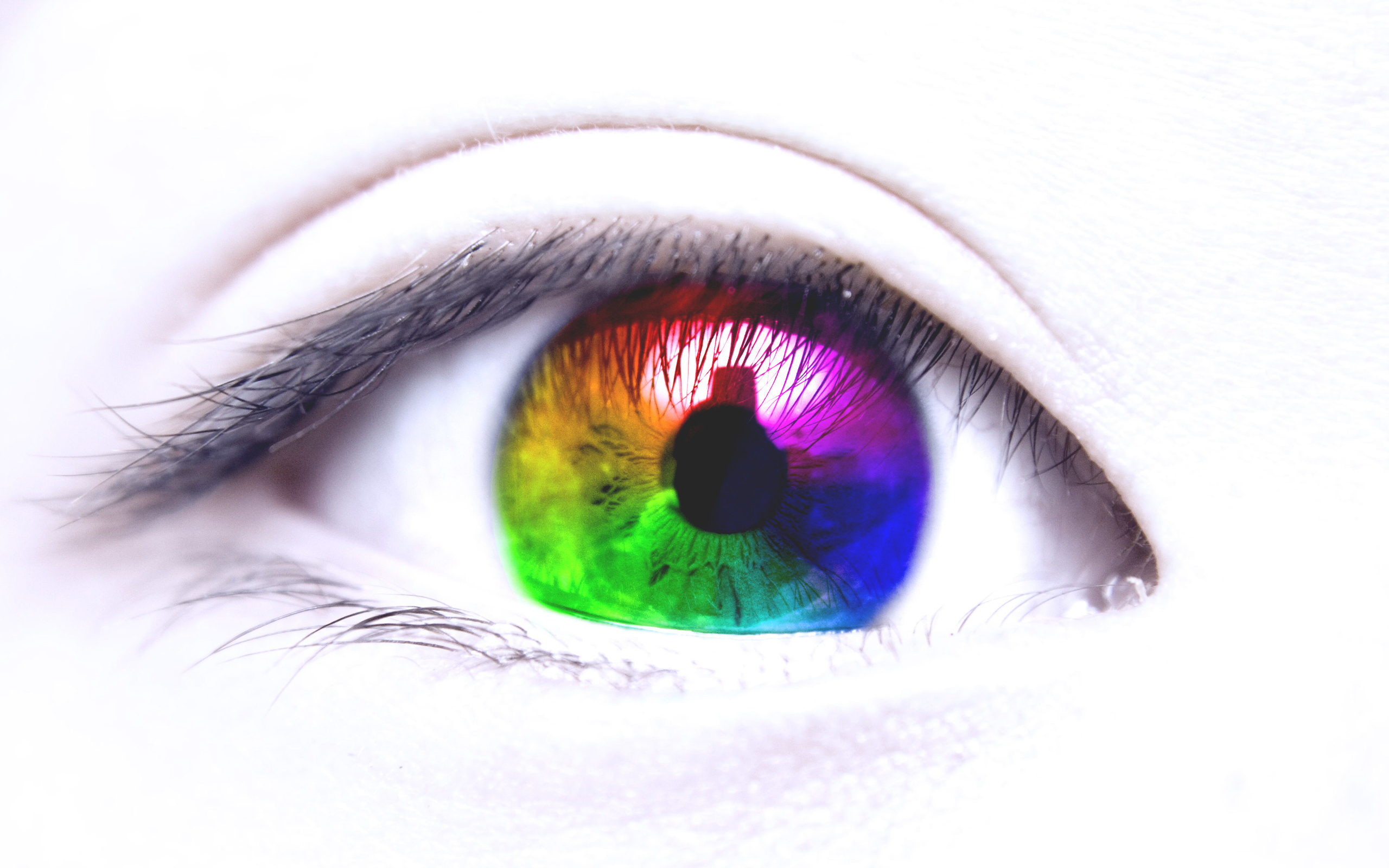 eyes, Eye, Color, Bokeh Wallpaper