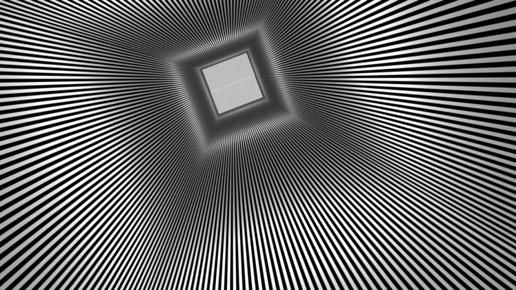 square, Rays, Optical, Illusion, Teaser, Psychedelic HD Wallpaper Desktop Background