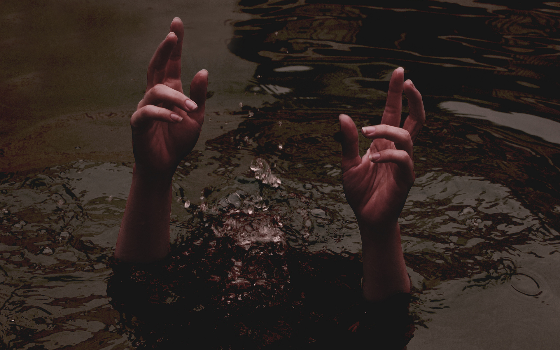 hands, Water, Drown, Drowning Wallpaper