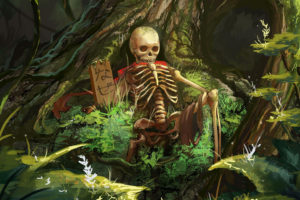 skulls, Painting, Art, Forests, Skeleton, Fantasy, Skull, Skeleton, Skeletons