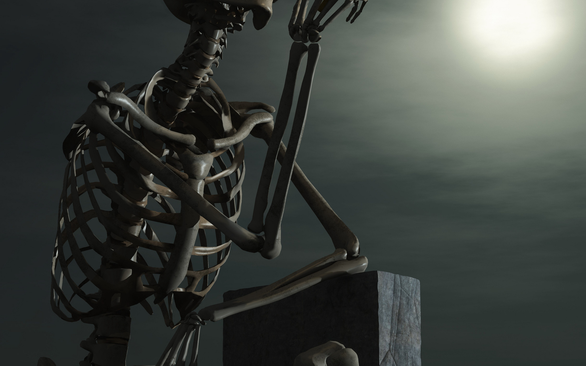 skeleton, Darkness, Night, Cigarette Wallpapers HD / Desktop and Mobile Bac...