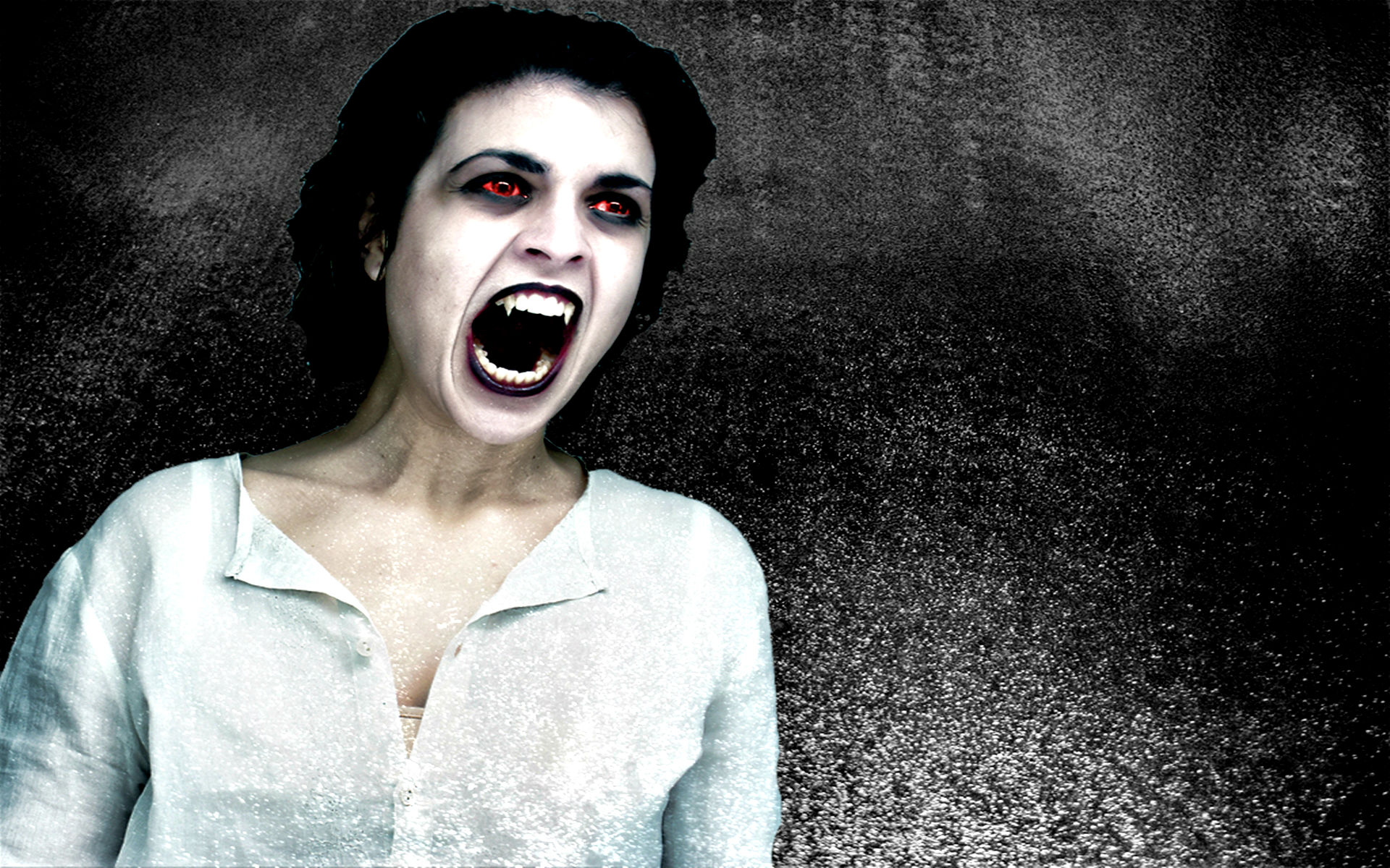 red, Vampire, Beautiful, Glass, Woman Wallpaper