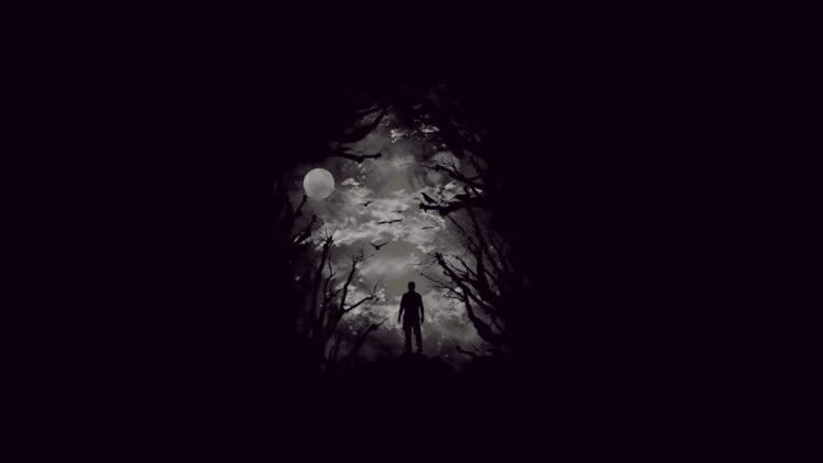 creepy, Black, Alone, Night HD Wallpaper Desktop Background
