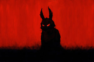evil, Red, Drawing, Creepy, Monster, Rabbit, Halloween