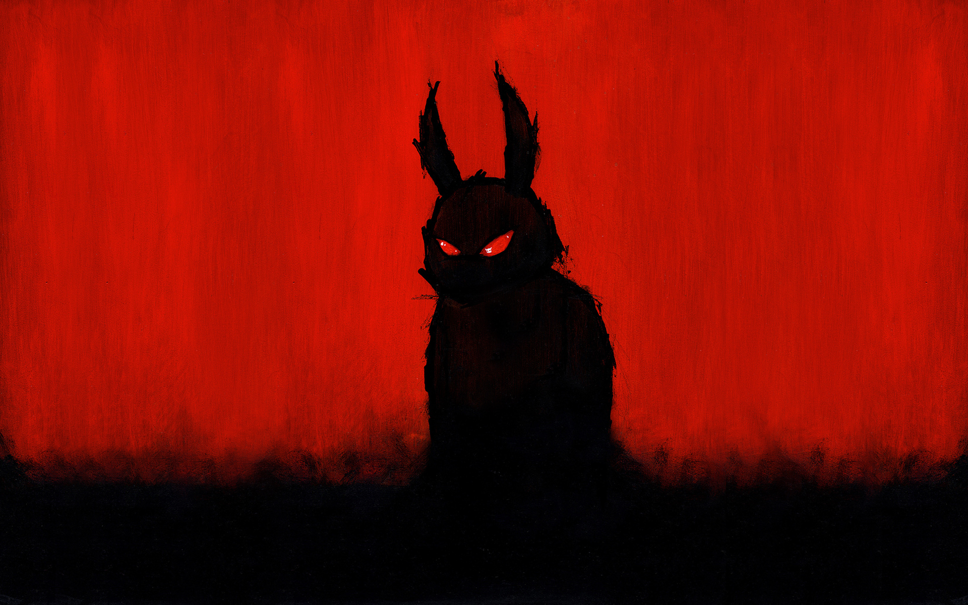 evil, Red, Drawing, Creepy, Monster, Rabbit, Halloween Wallpapers HD