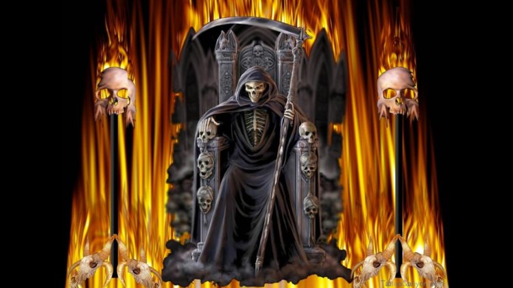 reaper, Skull HD Wallpaper Desktop Background