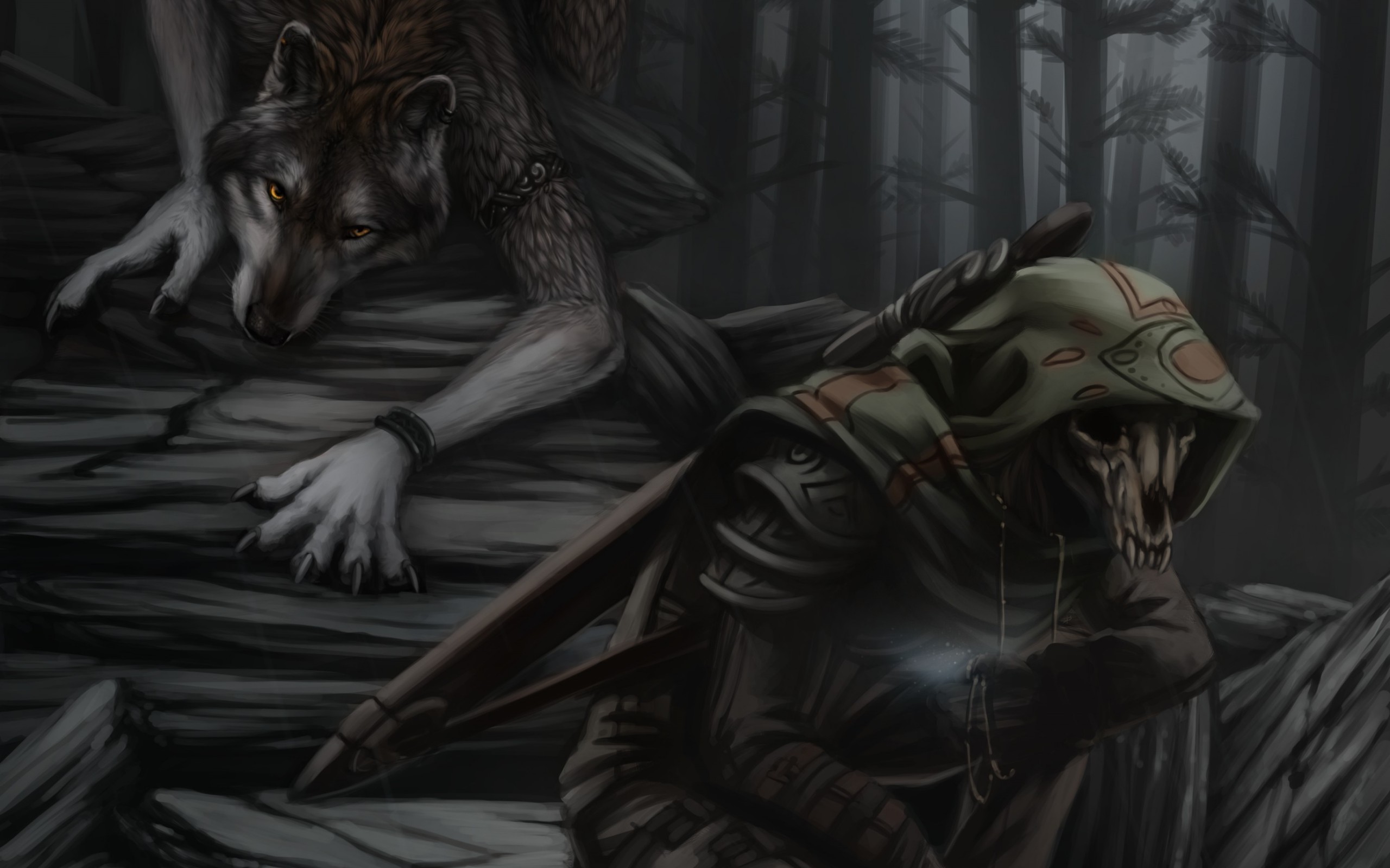 werewolf, Reaper, Fantasy Wallpaper