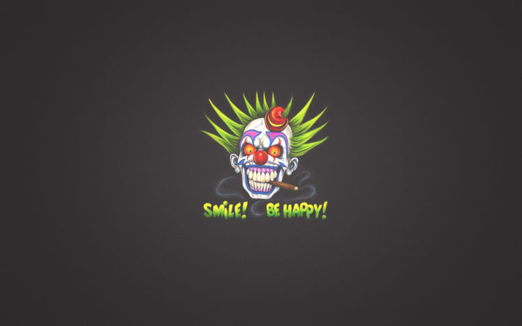 clown, Sign, Smile, Zombie, Skull HD Wallpaper Desktop Background