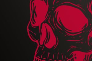 skull, Red