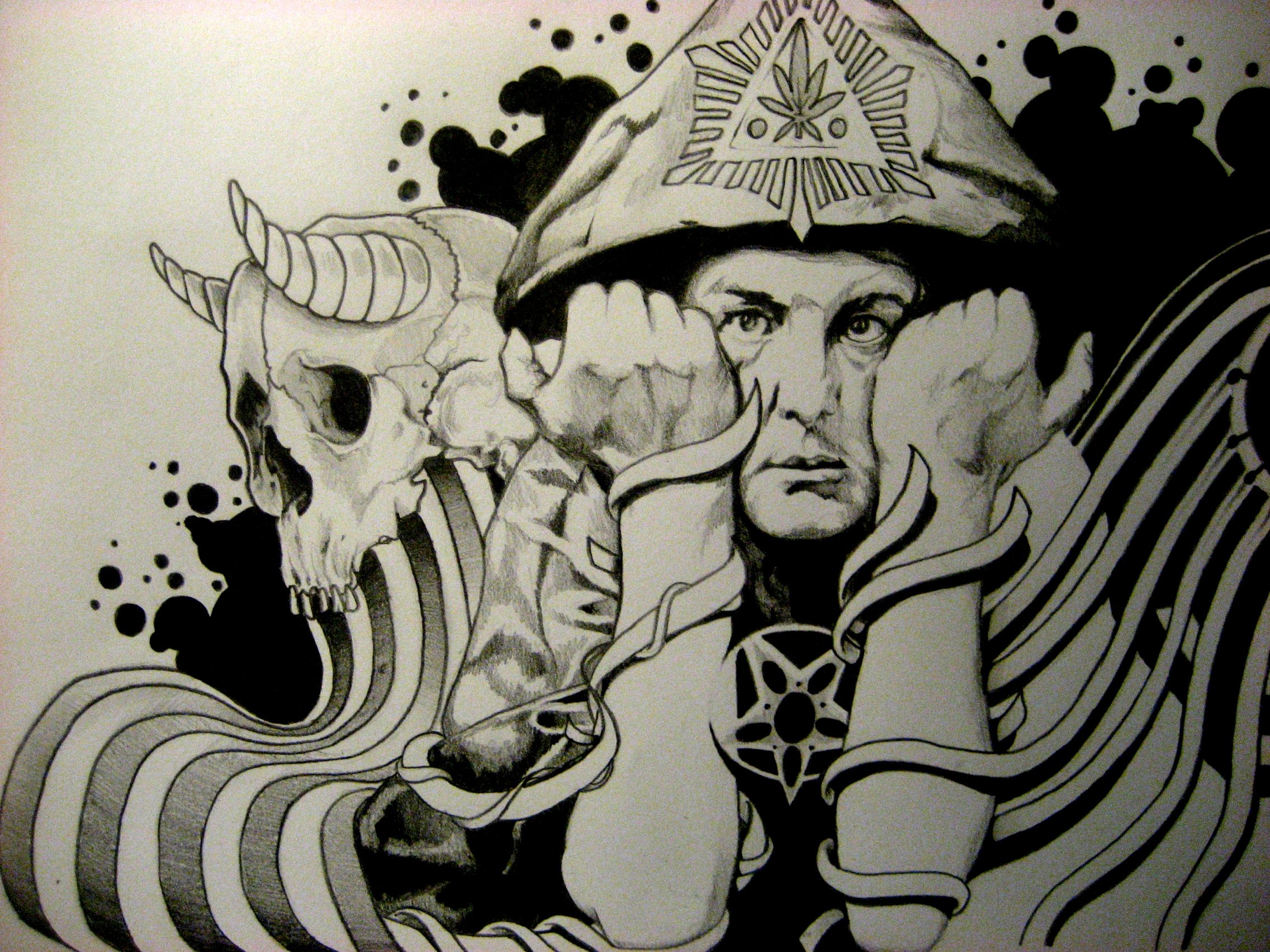 aleister, Crowley, Occult, Satanic, Satan, Psychedelic Wallpaper