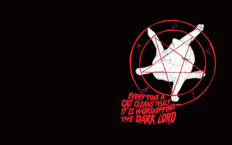 sadic, Humor, Funny, Occult, Satanic, Satan, Cat HD Wallpaper Desktop Background
