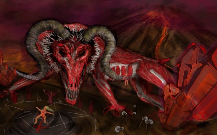 satanic, Satan, Demon, Fantasy, Occult, Evil HD Wallpaper Desktop Background