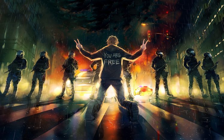 dark, Anarchy, Police, Military, Mood HD Wallpaper Desktop Background