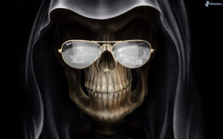 skull glasses HD Wallpaper Desktop Background