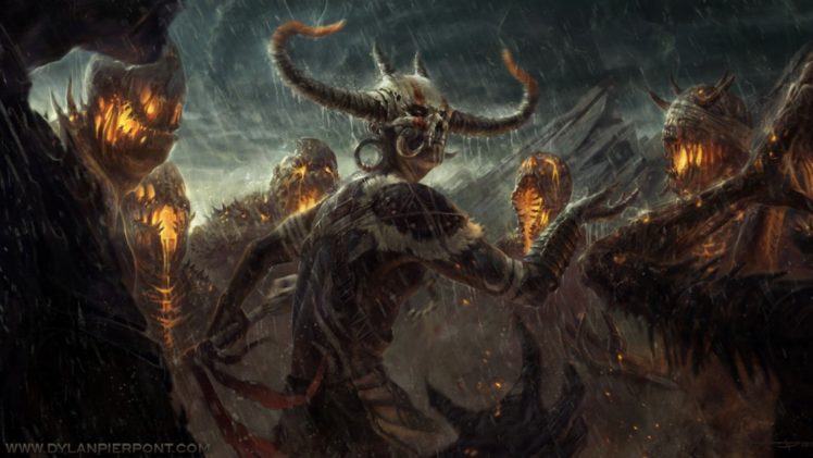 horror, Fantasy, Creatures, Demon HD Wallpaper Desktop Background