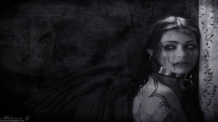 dark, Aangel, , Girl, Necklace Wallpapers HD / Desktop and Mobile ...