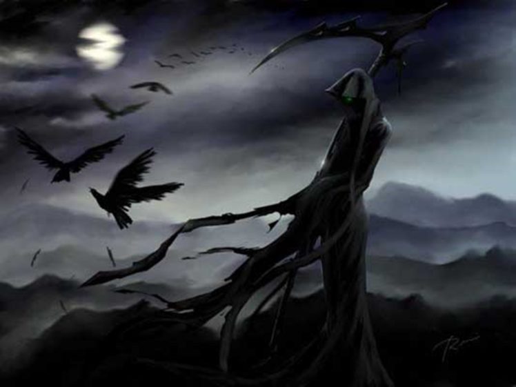 death, And, Crows HD Wallpaper Desktop Background