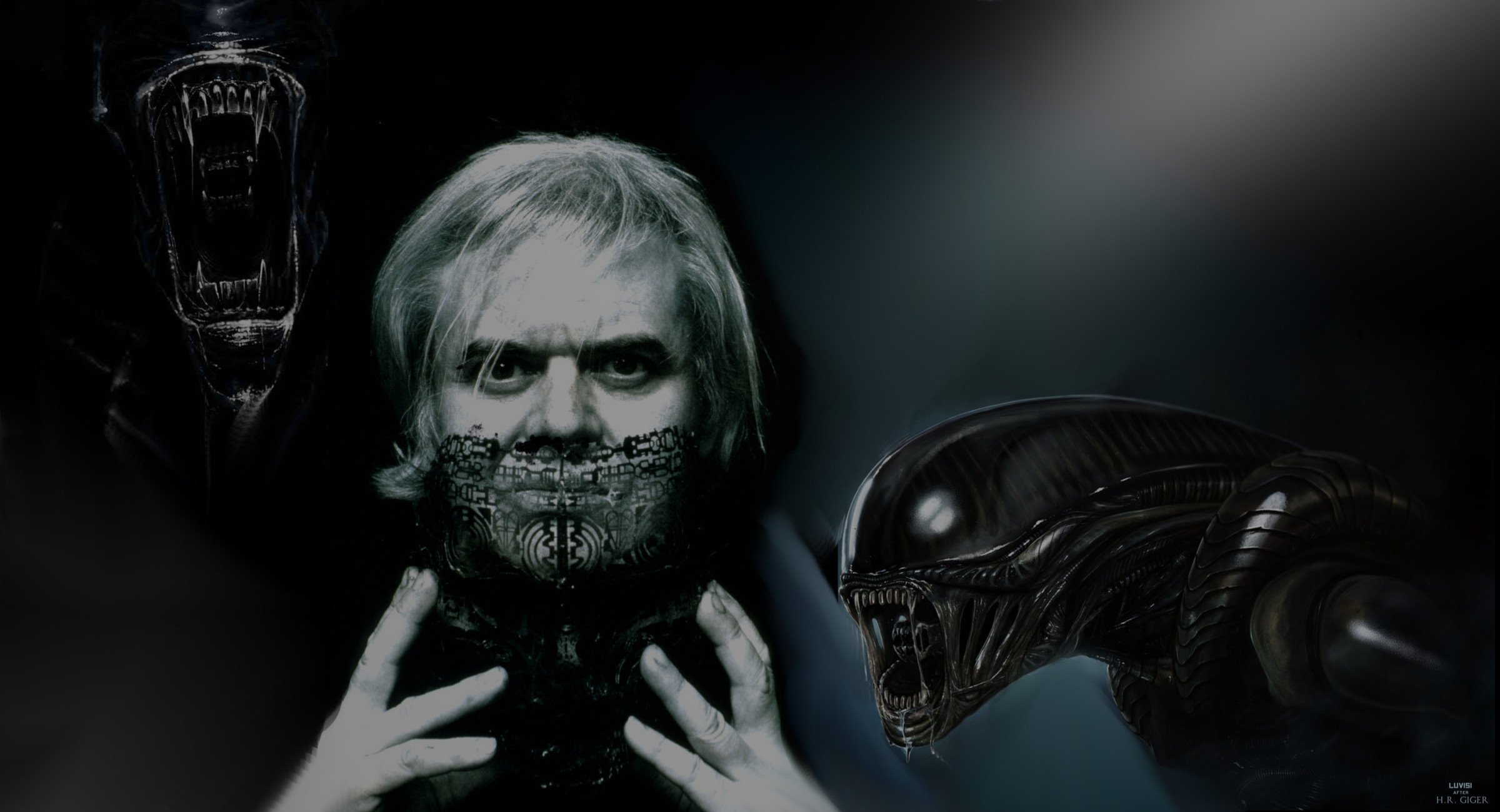 h r , Giger,  collage, By, Ienamaculata, User Wallpaper
