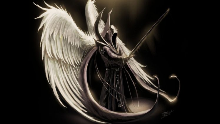 art,  , Diablo, Tyrael, Archangel, Angels, Darkness, Death, Daek HD Wallpaper Desktop Background
