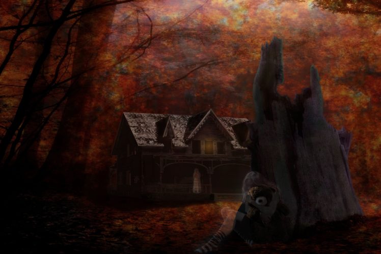 dark, Ghost, Fantasy, Art, Artwork, Horror, Spooky, Creepy, Halloween, Gothic, Haunted HD Wallpaper Desktop Background