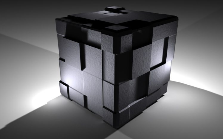 black, Cube HD Wallpaper Desktop Background