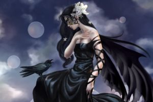 gothic, Raven, Fairy