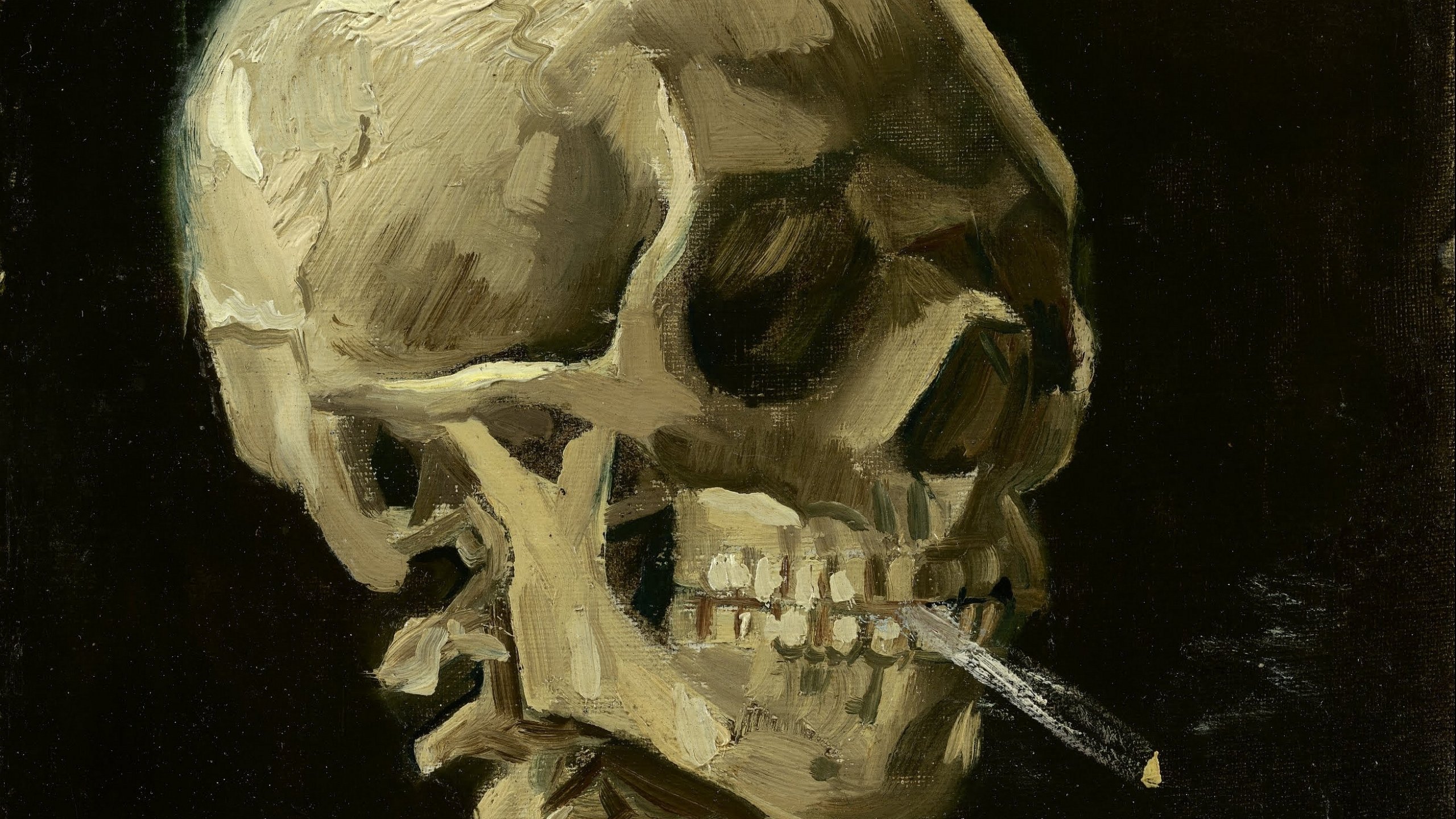 Винсент Ван Гог скелет с сигаретой