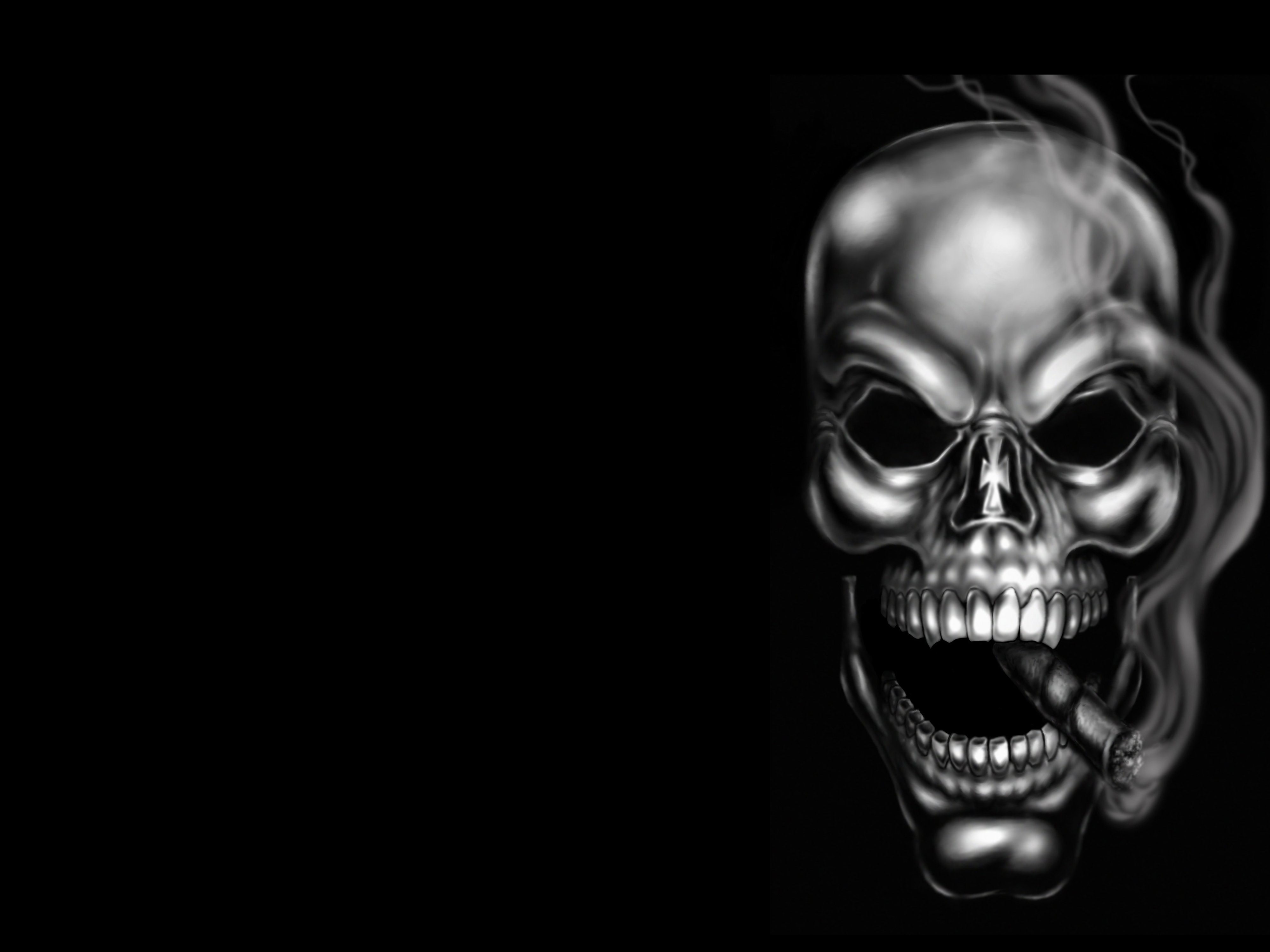 dark, Skull, Evil, Horror, Skulls, Art, Artwork, Skeleton Wallpapers HD / D...