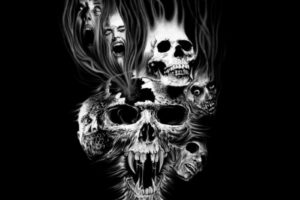 dark, Skull, Evil, Horror, Skulls, Art, Artwork, Skeleton
