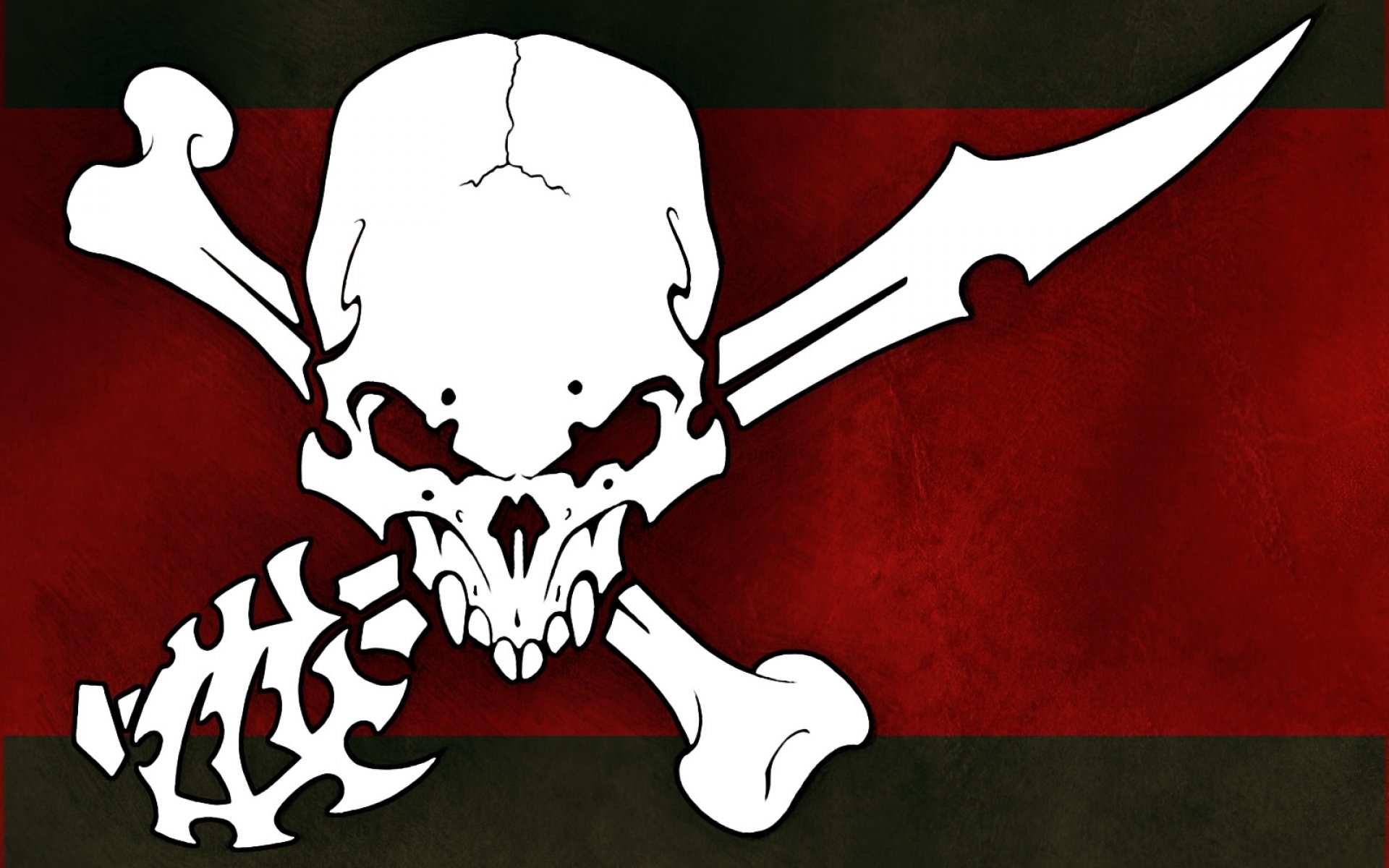 Флаг с черепом арт
