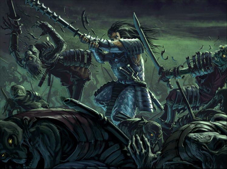 dark, Fantasy, Battle, Warrior, Fighting, Art, Artwork HD Wallpaper Desktop Background