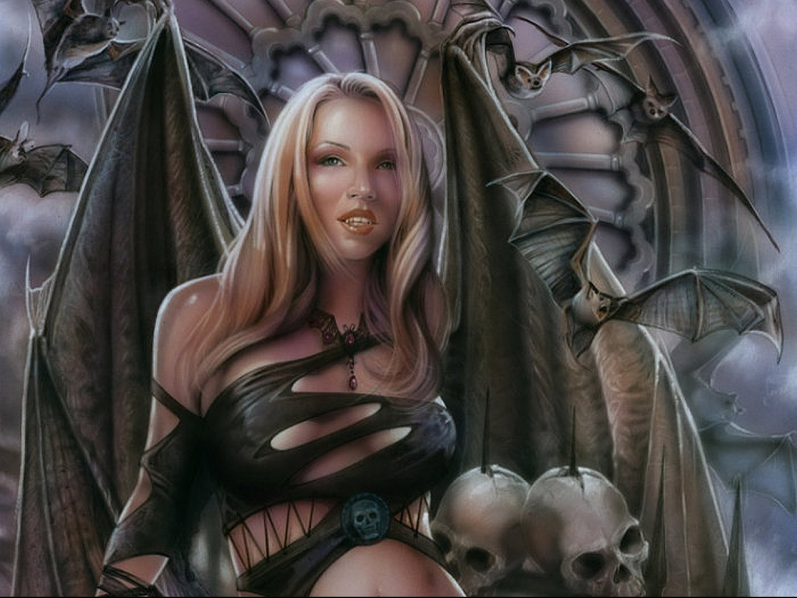 dark, Fantasy, Angel, Art, Artwork, Evil Wallpapers HD / Desktop and